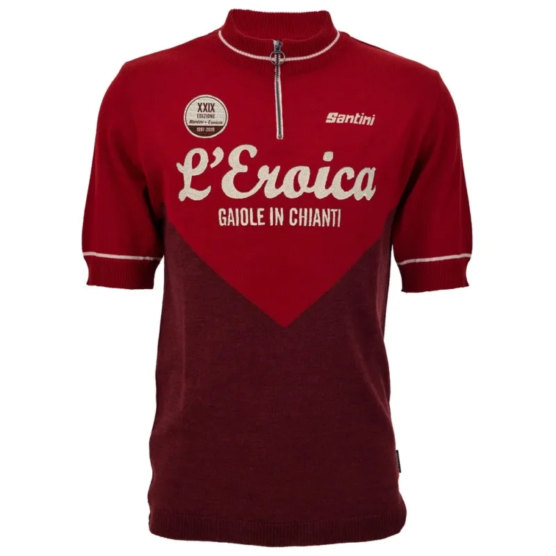 Haute Qualité Santini Maillot à manches courtes Eroica 29º Gaiole