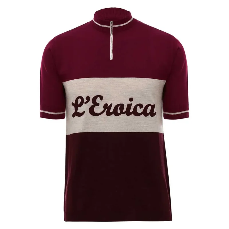 Prix Réduit Santini Maillot à manches courtes Eroica Official Wool