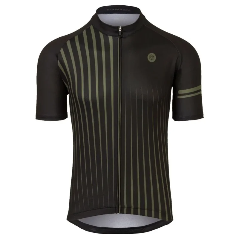 Promotion Saisonnière AGU Maillot à manches courtes Faded Stripe Essential