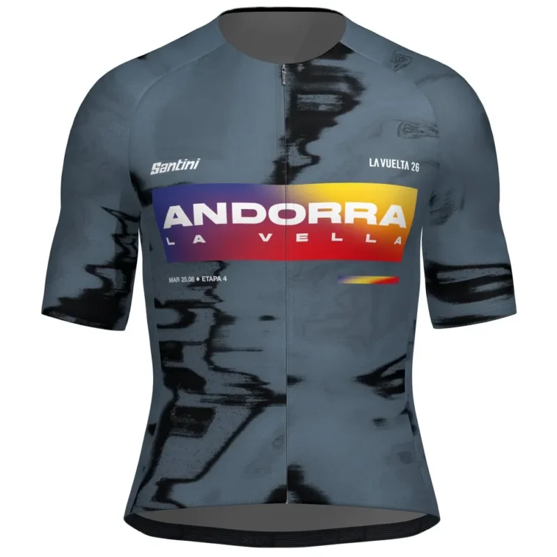 Santini Maillot à manches courtes La Vuelta Andorra 2026 Top Vente
