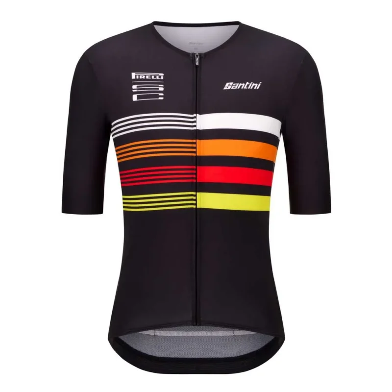 Santini Maillot à manches courtes Pirelli Tape Expédié Aujourd'hui