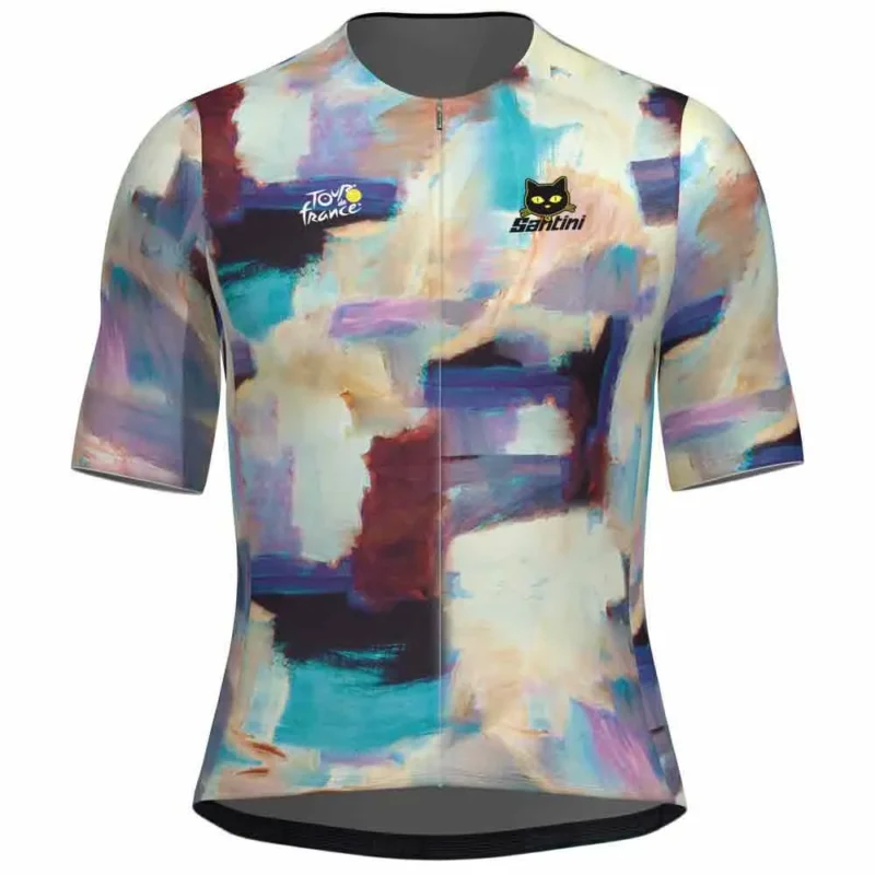 Réduction Santini Maillot à manches courtes TDF Arrivée Montmartre