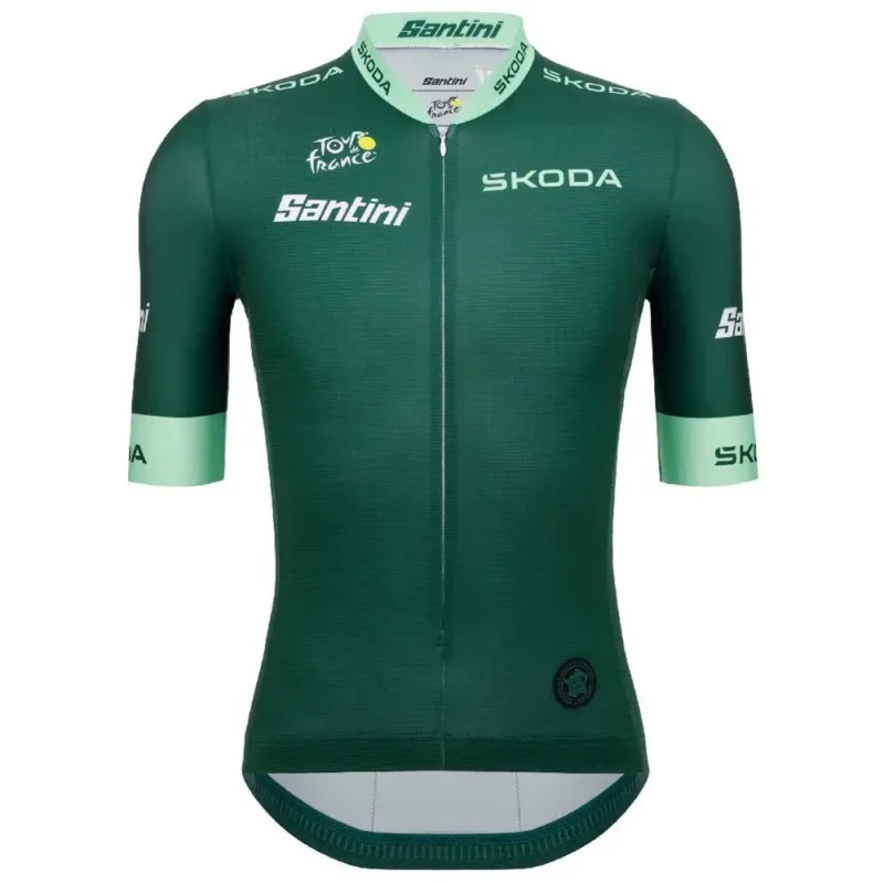 Santini Maillot à manches courtes Tour De France Official Green 2025 Marque