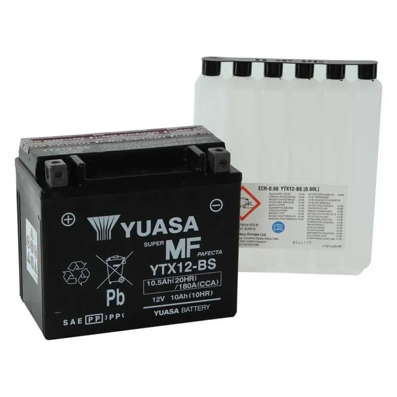Yuasa Batterie AGM YTX12-BS reconditionné Commander Vite