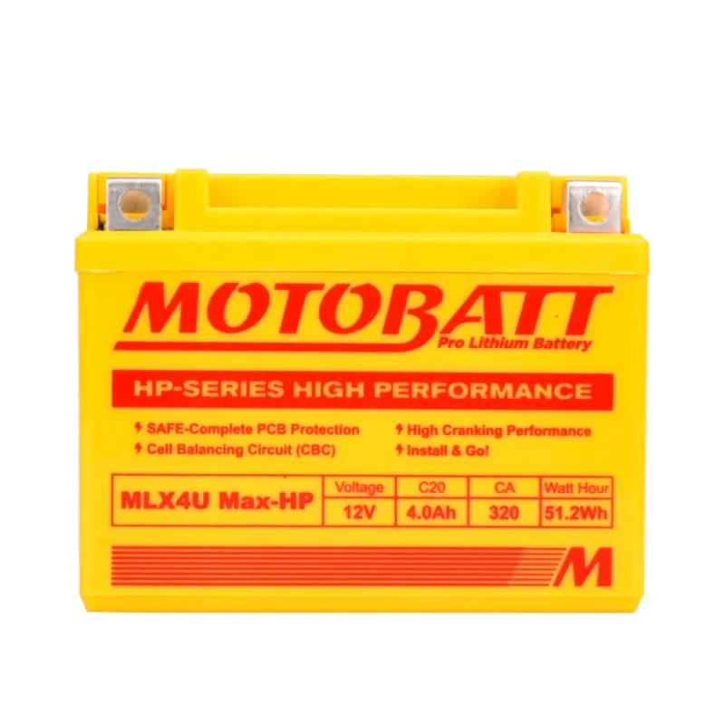 Commander Maintenant Motobatt Batterie au lithium MLX4U MAX-HP 12V 6AH