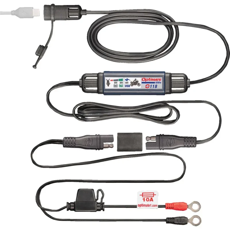 Pas Cher Tecmate Câble de batterie 200cm 5/12V 3300mA USB-C O118