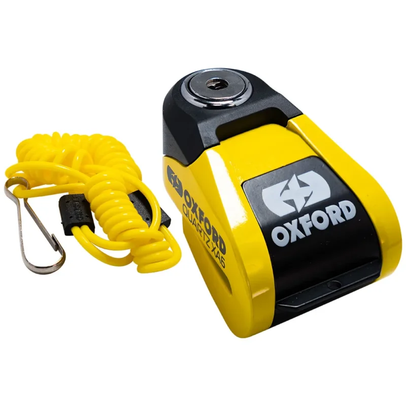 Must-Have Oxford Cadenas à disque avec alarme Quartz XA6 6 mm