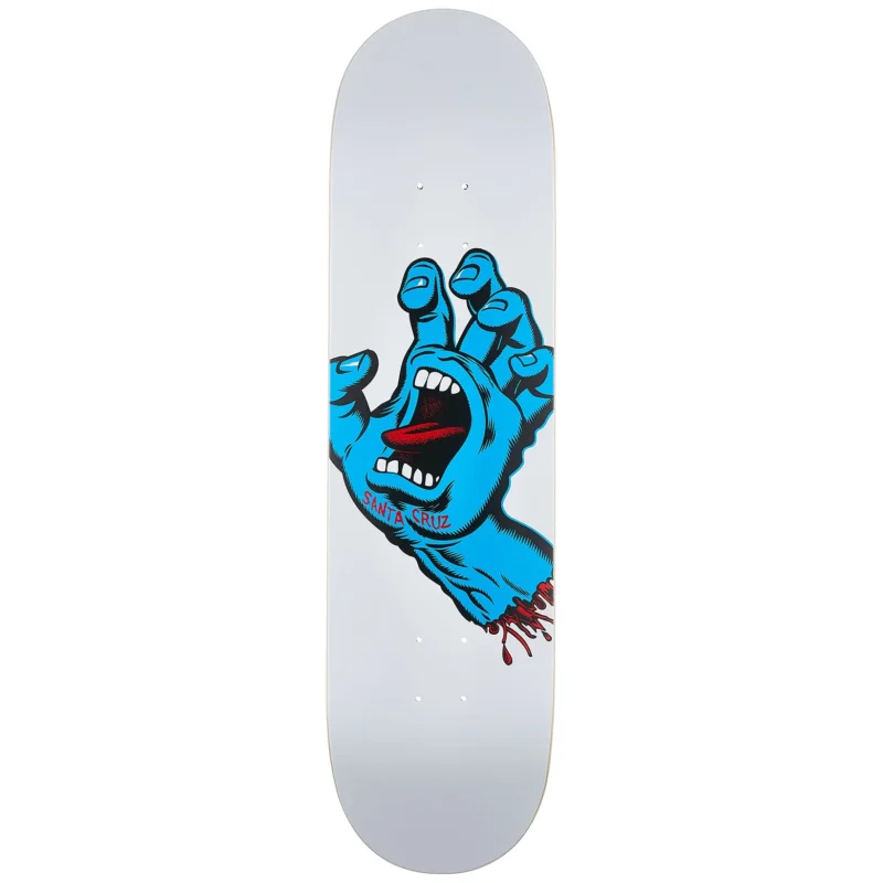 Santa Cruz - Screaming Hand Deck 8.25 - White Vente Directe