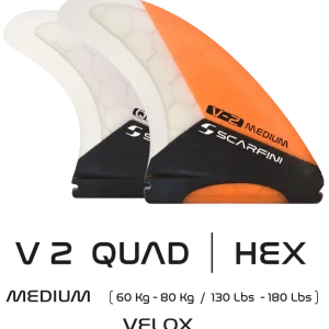 SCARFINI - VELOX CARBON 5 Fins - Taille M (Futures) Vente Directe
