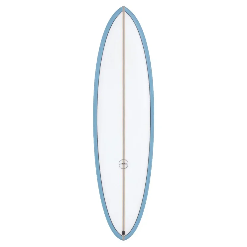 ALOHA Surfboards - Twin Pin 7‘0 (PU) PVCP Futures - Blue Must-Have