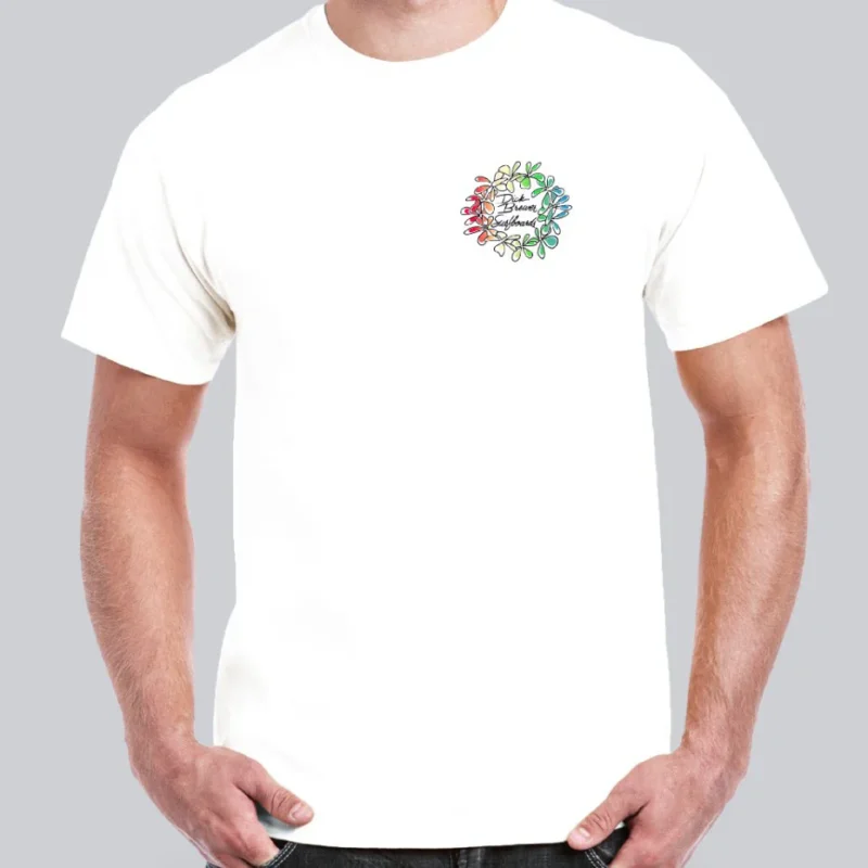 DICK BREWER - T-shirt Multi Color Lei On White Jusqu'à Épuisement Des Stocks