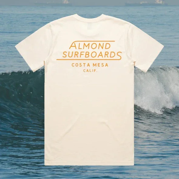 ALMOND Surfboards - Mesa Tee - Natural Achat Immédiat