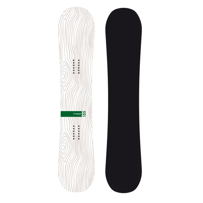 EVIDSEN SNOWBOARDS - Planche de Snowboard 155 Authentique