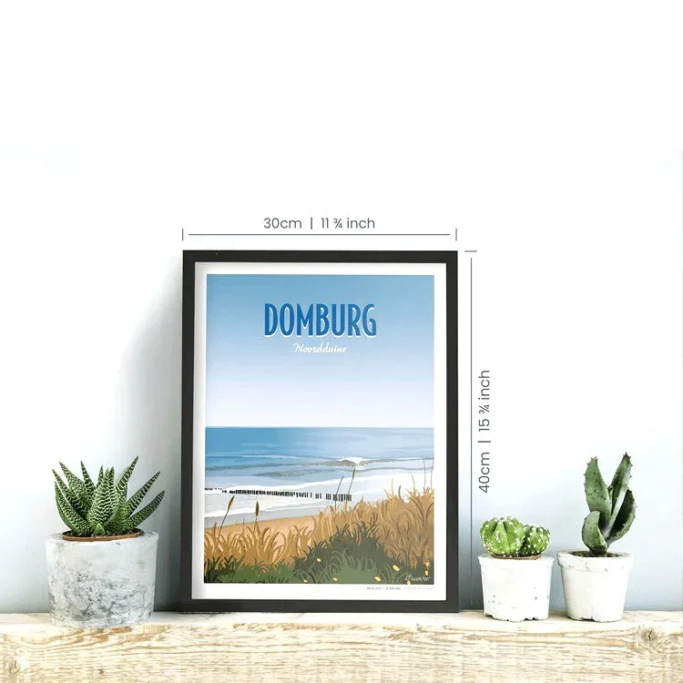 AWESOME MAPS - Poster - Domburg Top Vente