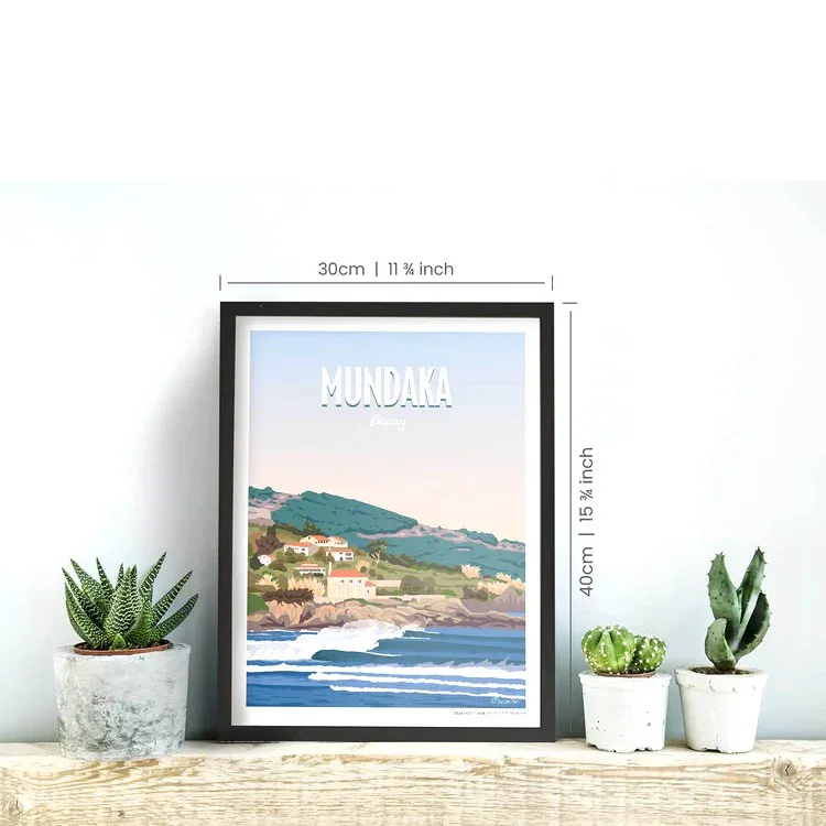 AWESOME MAPS - Poster - Mundaka Paiement Sécurisé