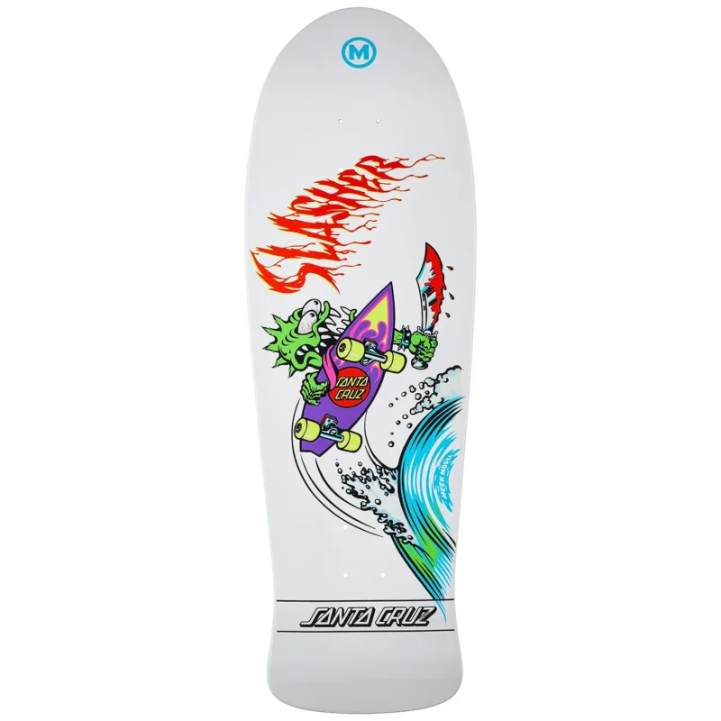 Paiement Sécurisé Santa Cruz - Meek OG Slasher Reissue Deck 10x31 inch - White