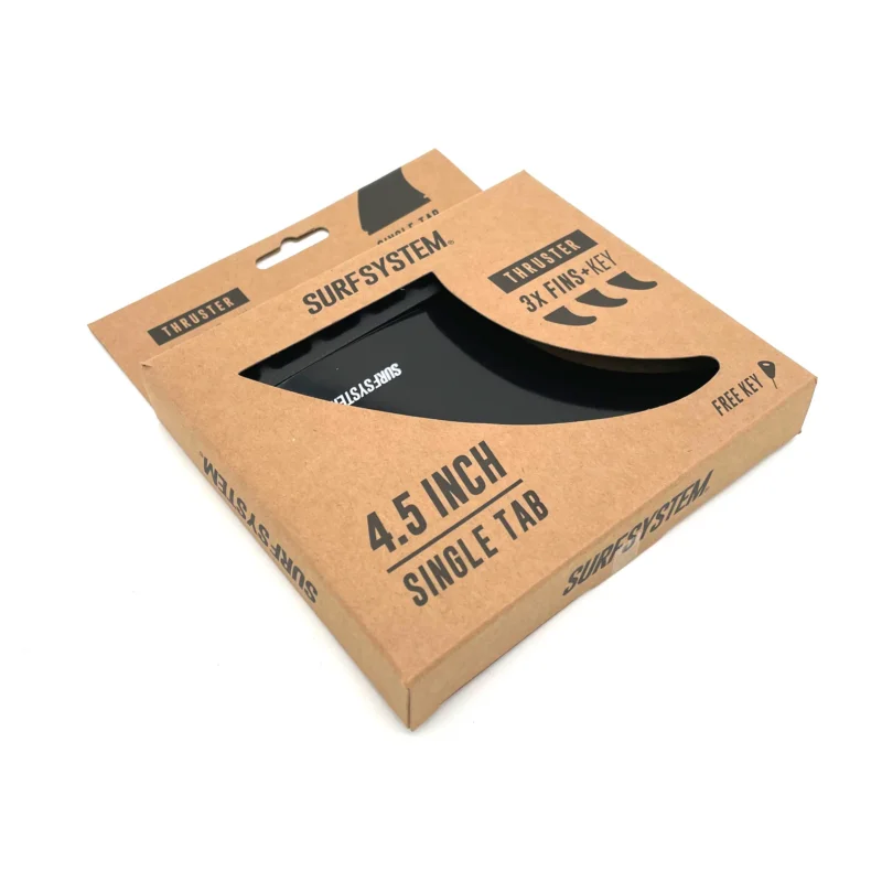 Meilleur Prix SURF SYSTEM - Set de 3 dérives avec clé - Thruster - Futures Compatible - Black