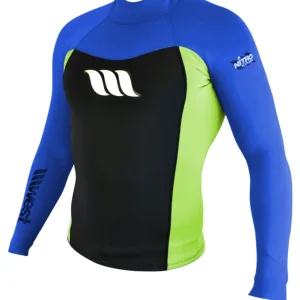 Acheter En Ligne WEST - Top neoprene Boy manches longues - Nitro Jacket 1mm - Royal / Lemon