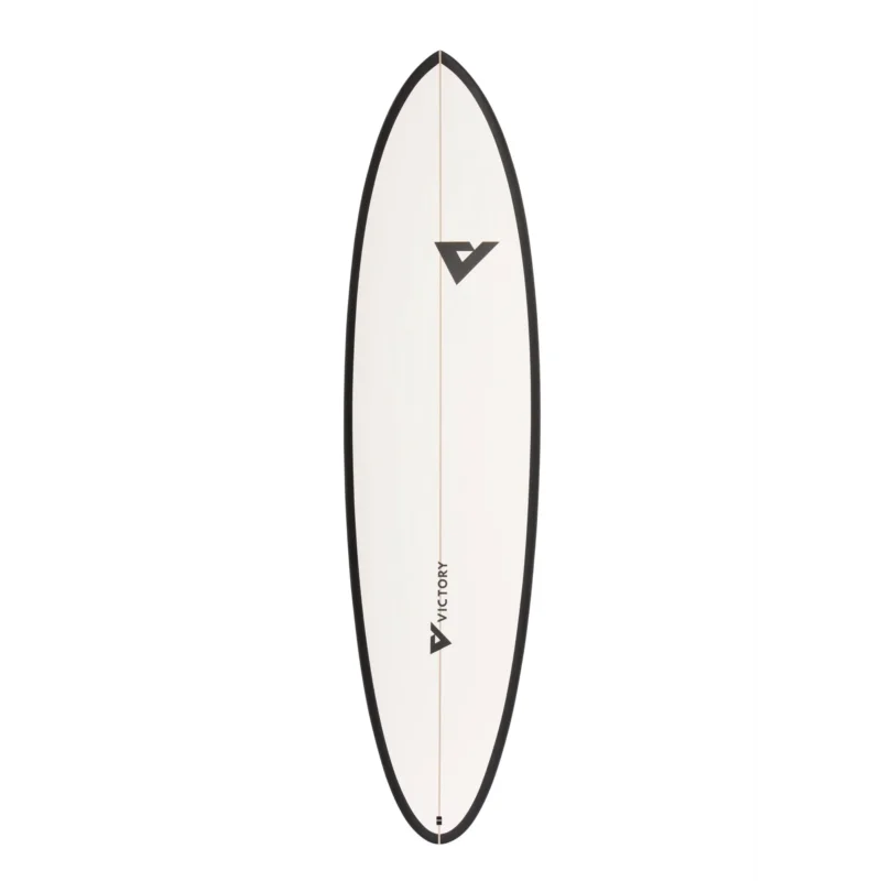Bon Marché Victory Surfboards - Midlength - Epoxy - Futures - Matt Black / White