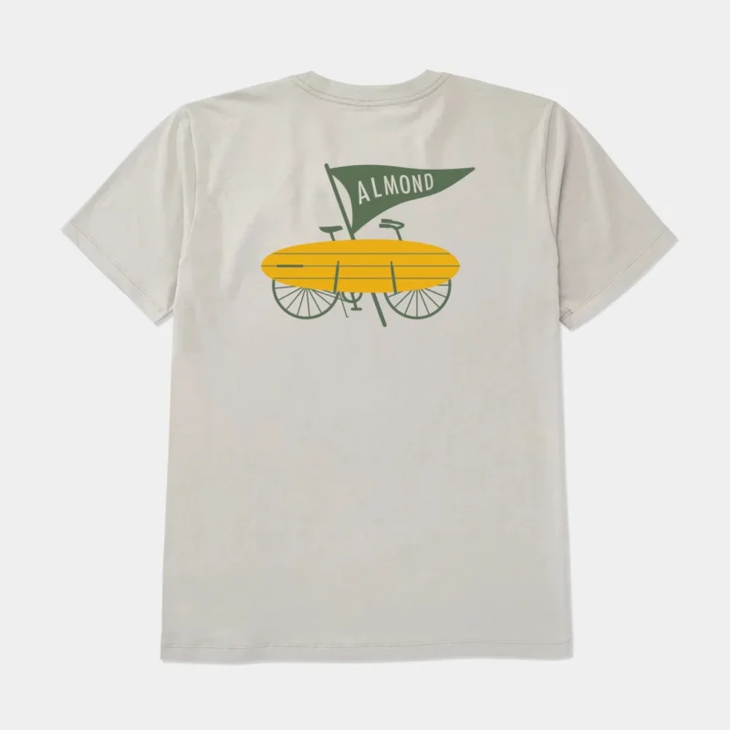 ALMOND Surfboards - Cruiser Tee - Natural Haute Qualité