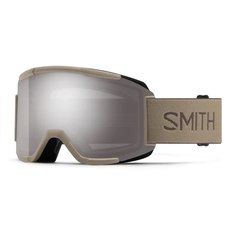 SMITH - Masque Snowboard Squad - ChromaPop - Bandit - Sun Platinum Mirror / Clear Retour Gratuit