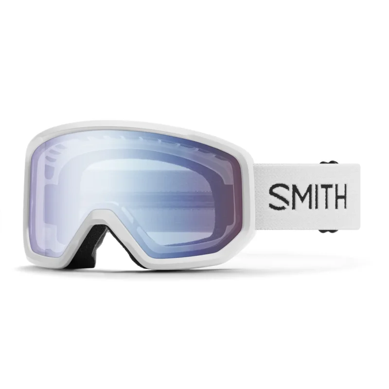 Prix Bas SMITH - Masque Snowboard Transfer - White / Blue Sensor Mirror