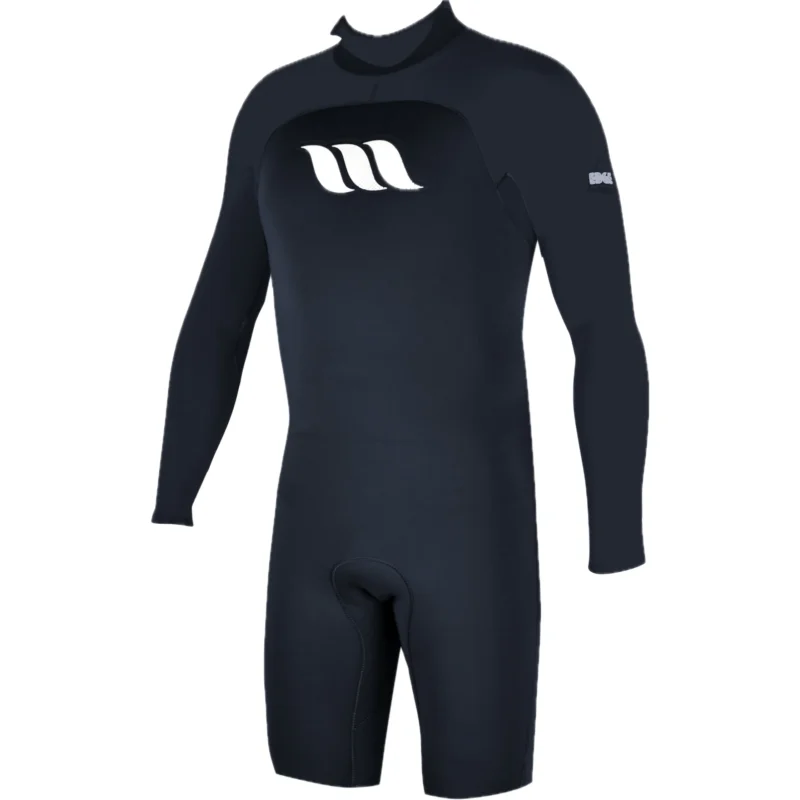 Commander Vite WEST - Combinaison surf - Edge Spring Suit manches longues 2/2mm Back zip - Black