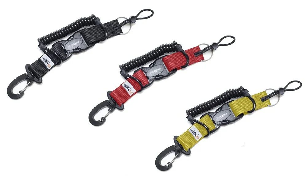 Commande En Gros Divemarine Kevlar Wire Polyurethane Coil Lanyard
