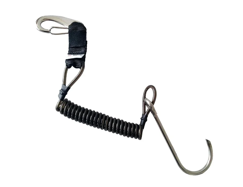 Divemarine Single Inox Reef Hook with Inox Spiral Produit De Marque