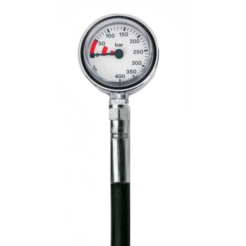 Solde Best Divers Pressure Gauge 400bar d.45 Plastic Lens and Rubber Hose
