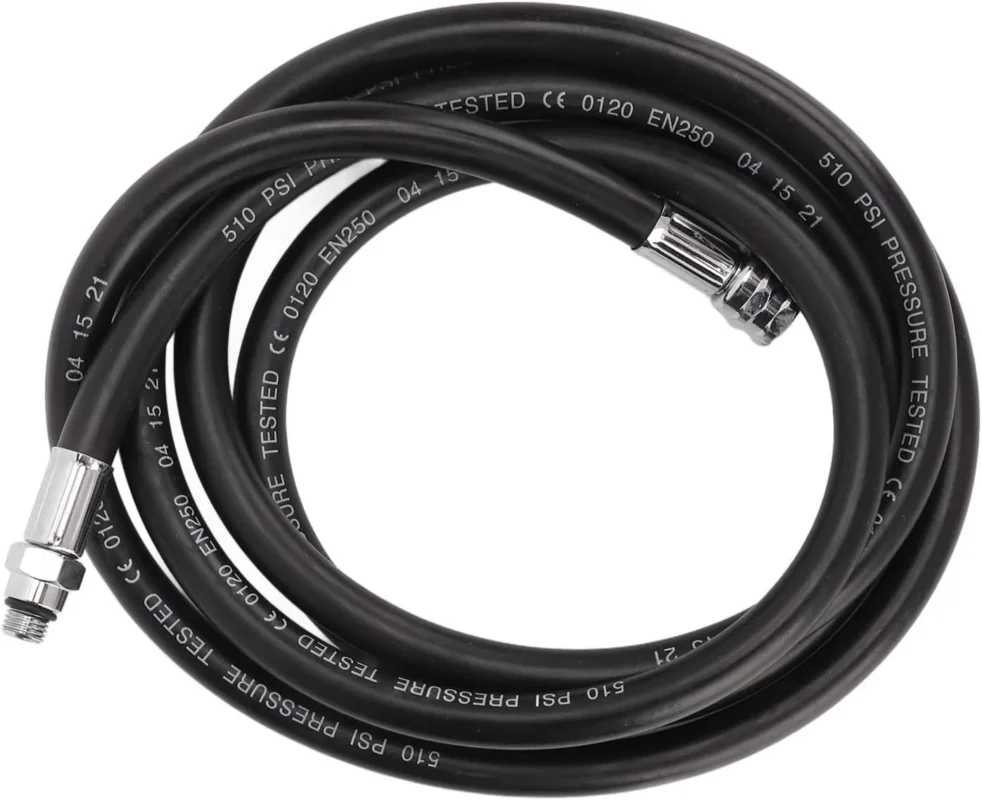 Top Vente Divemarine Standard Regulator Hose Black 210cm