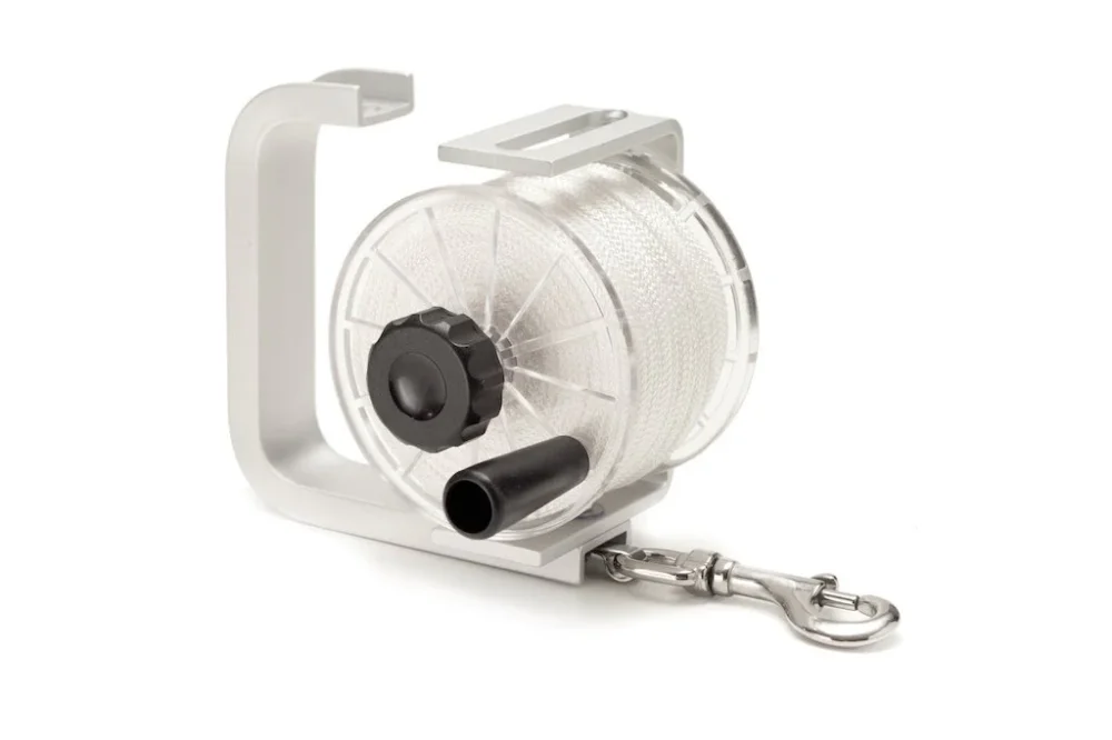 Expédié Aujourd'hui Divemarine Anodized Aluminium Frame Reel 90 mt