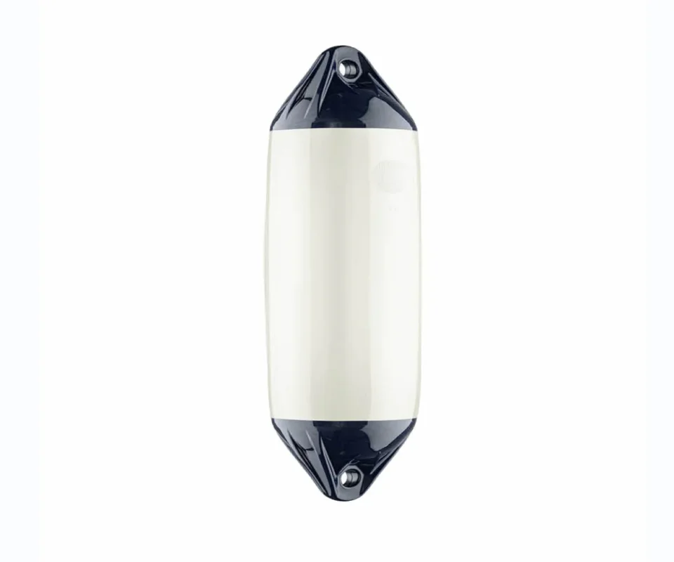 Offre Limitée Polyform F5 Cylindrical Fender White/Blue 775mm Ø290mm