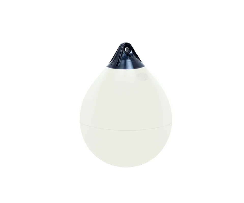 Polyform A0 Pear-Shaped Fender White/Blue 280mm Ø210mm Soldes
