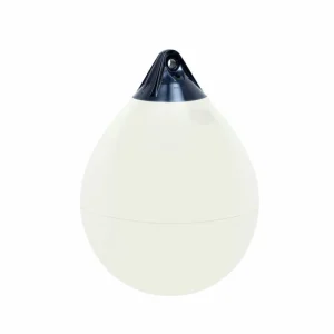Polyform A2 Pear-Shaped Fender White/Blue 500mm Ø390mm Acheter En Ligne