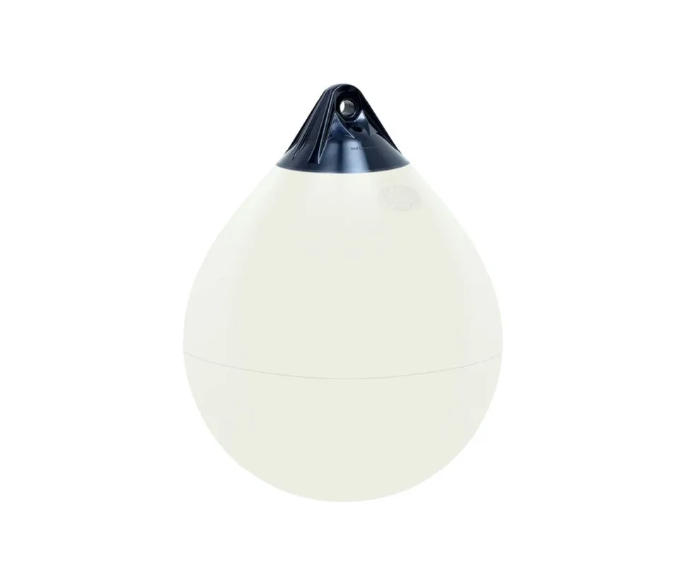Polyform A4 Pear-Shaped Fender White/Blue 710mm Ø550mm Petit Prix