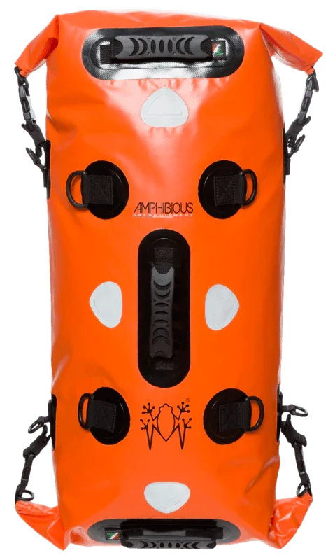 Top Vente Amphibious 2 Open Tube Orange 30 lt – Dry Bag Double Opening for Quick Access