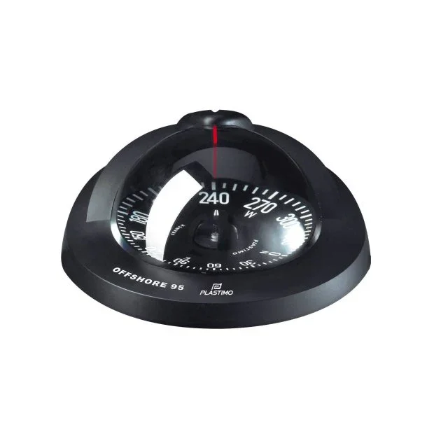 Plastimo Offshore 95 Compass Flushmount Black Card Flat Certifié