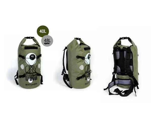Best Divers PVC Dry Backpack 40L - Military Remise