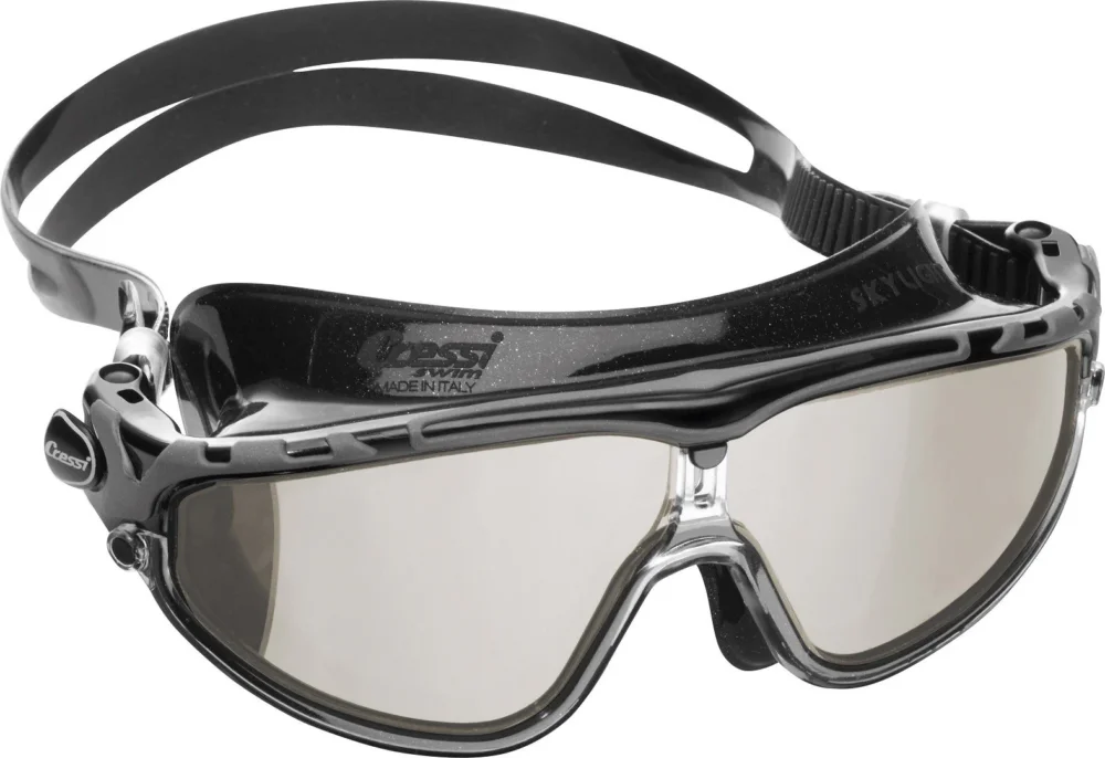 Top Vente Cressi Skylight Swim Goggles Black/Grey - Mirrored Lens
