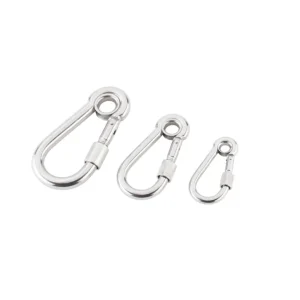 Vente Flash Divemarine Stainless steel spring hook with thimble and screw 80mm