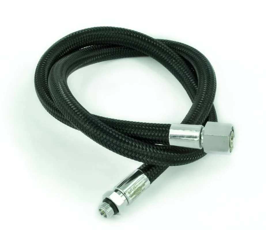 Bon Marché Best Divers XTREME Hose 80cm 9/16"F 3/8"M Regulator Black
