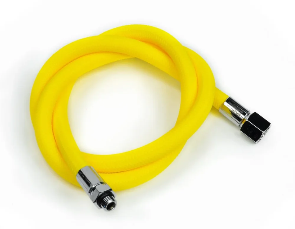 Best Divers XTREME Hose 100cm 9/16"F 3/8"M Regulator Yellow Bon Plan