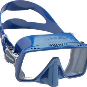 Cressi SF1 Metal Blue Frameless Single Lens Diving Mask Dernière Chance