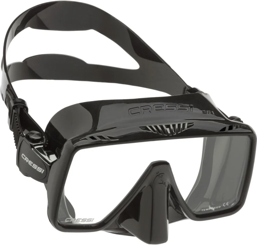 Cressi SF1 Black Frameless Single Lens Diving Mask Bon Plan