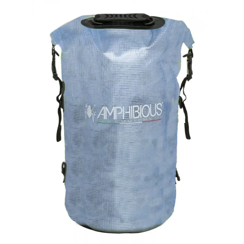 Amphibious Transparent Dry Tube 40 lt Blue – PVC HD+ Fully Transparent Dry Bag Meilleure Vente