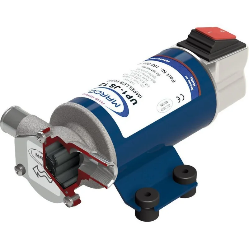 Marco UP1-JS Impeller pump 28 l/min 24V with integrated on/off switch Commander Vite