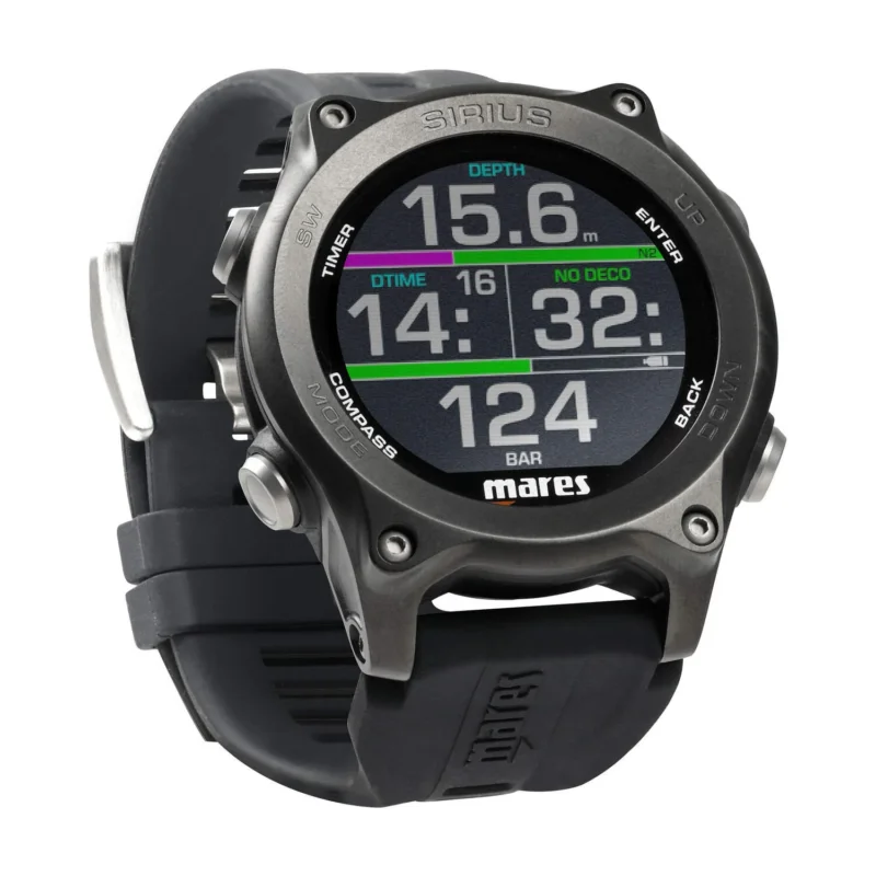 Mares Sirius Black/Black Dive Computer Jusqu'à Épuisement Des Stocks