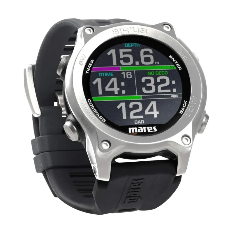 Mares Sirius Black/Silver Dive Computer Acheter En Ligne