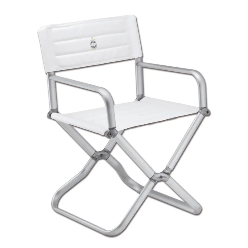 Folding seat oval profile white/grey Produit De Marque